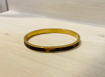 Tortoise Stainless Steel Bangle