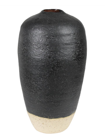 Black Ceramic Vase