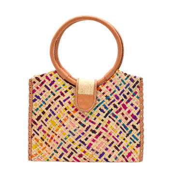 Rio Multi Color Raffia Bag