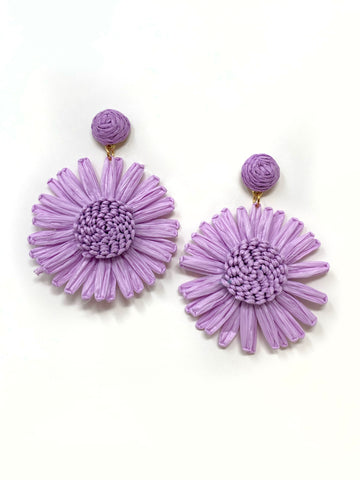 Raffia Daisy Earring