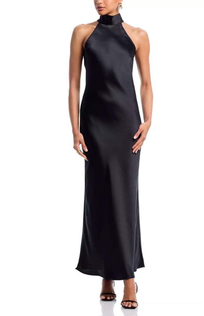 Satin Halter Dress