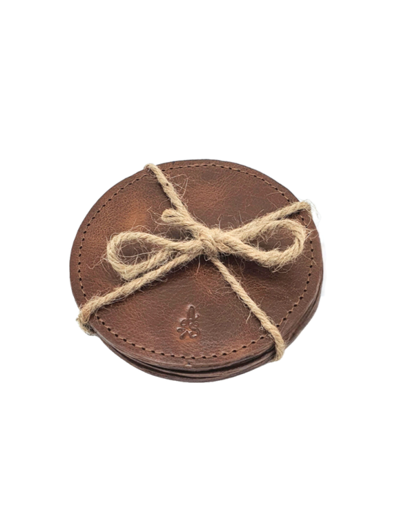 Circular Leather Coasters