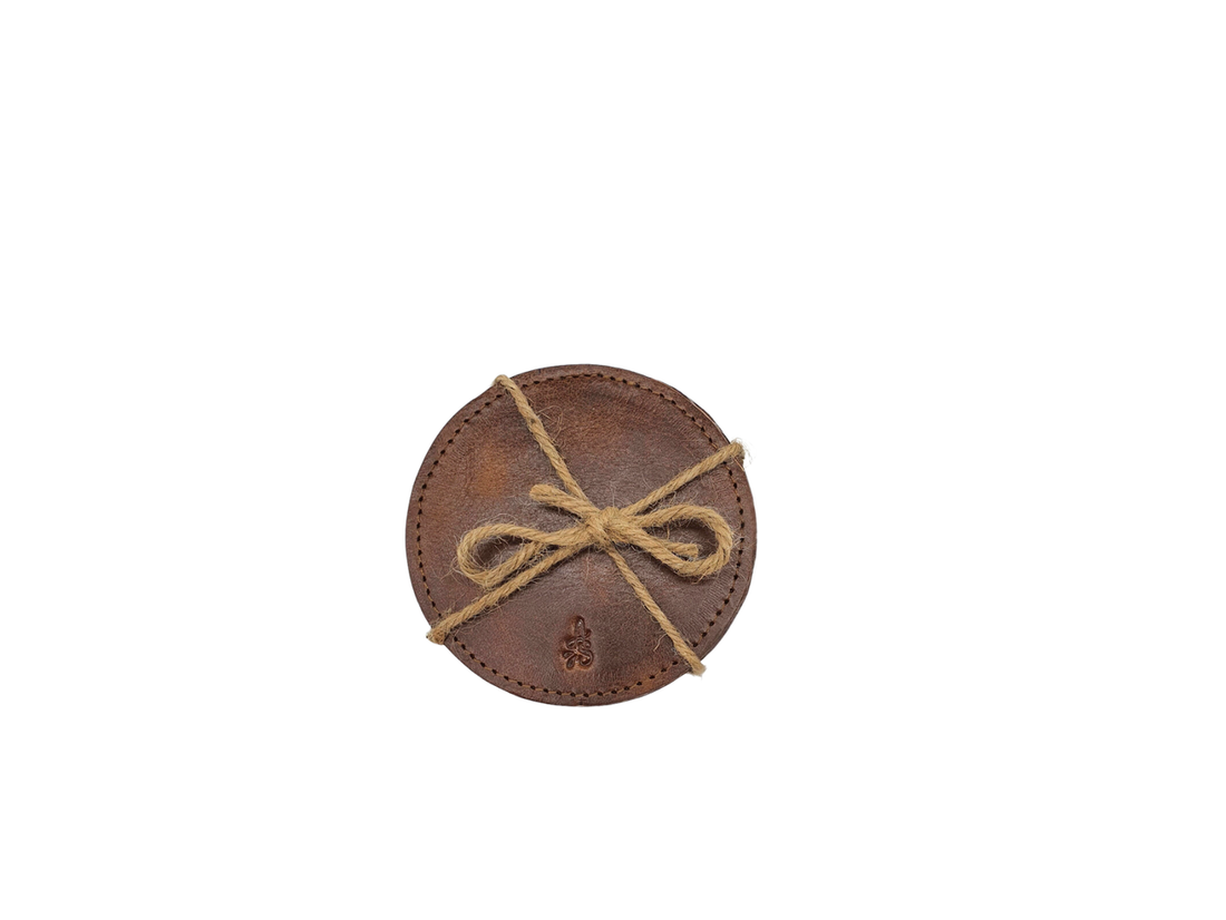 Circular Leather Coasters