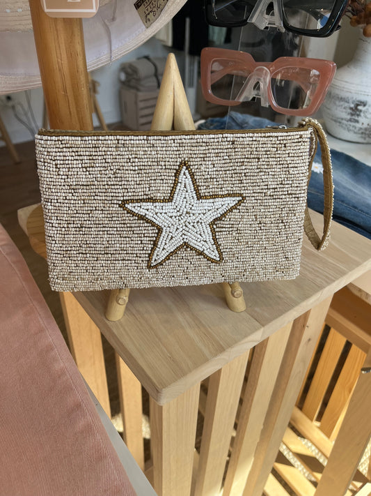 Beaded Star Clutch