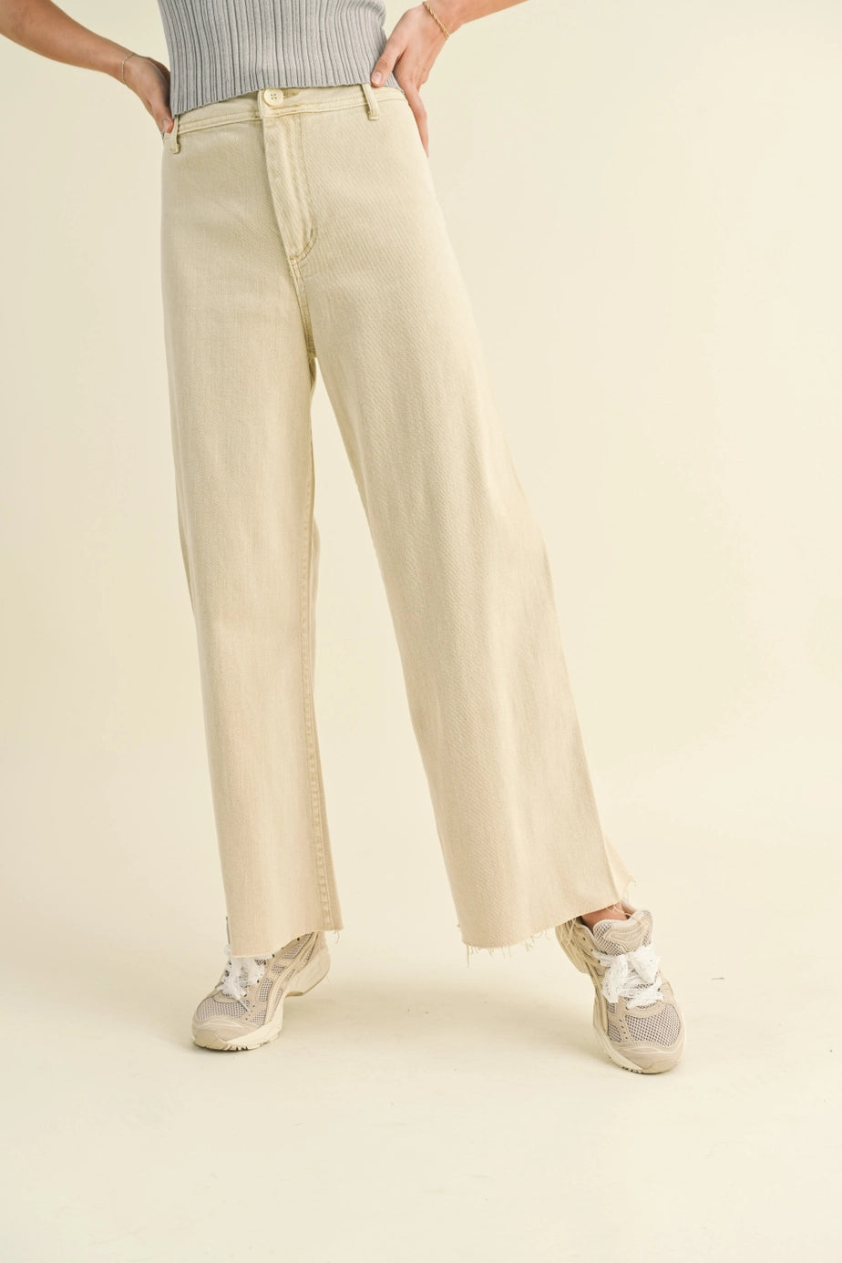 Wide Leg Cotton Pant