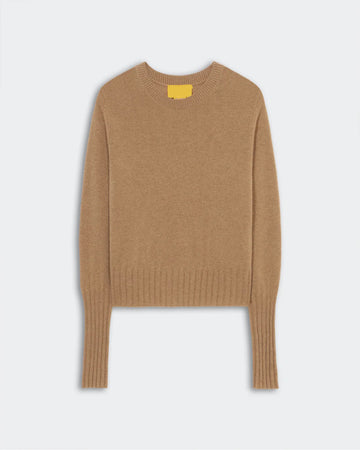 Fine Merino Wool Shrunken Crew