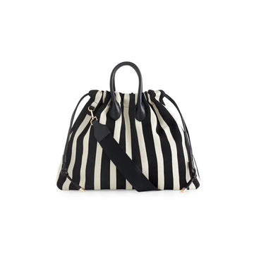 Stripe Drawstring Bag