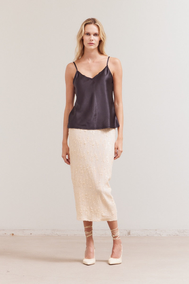 V Neck Satin Camisole