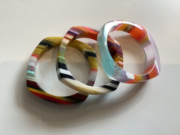 Multi Color Resin Bangle