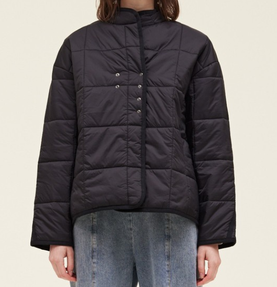 Black Quilted Day Jacket