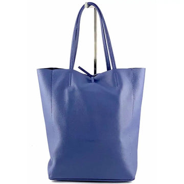Italian Leather Tye Front Tote