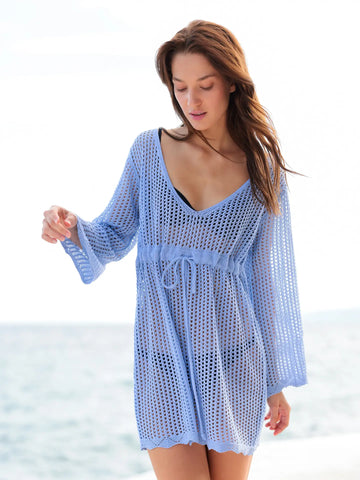 Mesh Cover -Up W/Drawstring