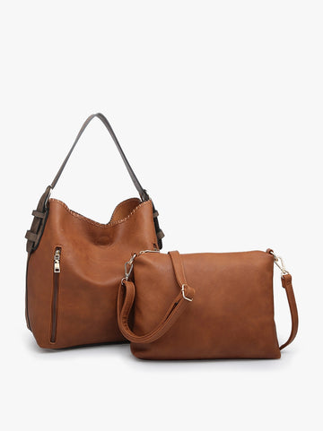 Cognac Vegan Hobo Bag