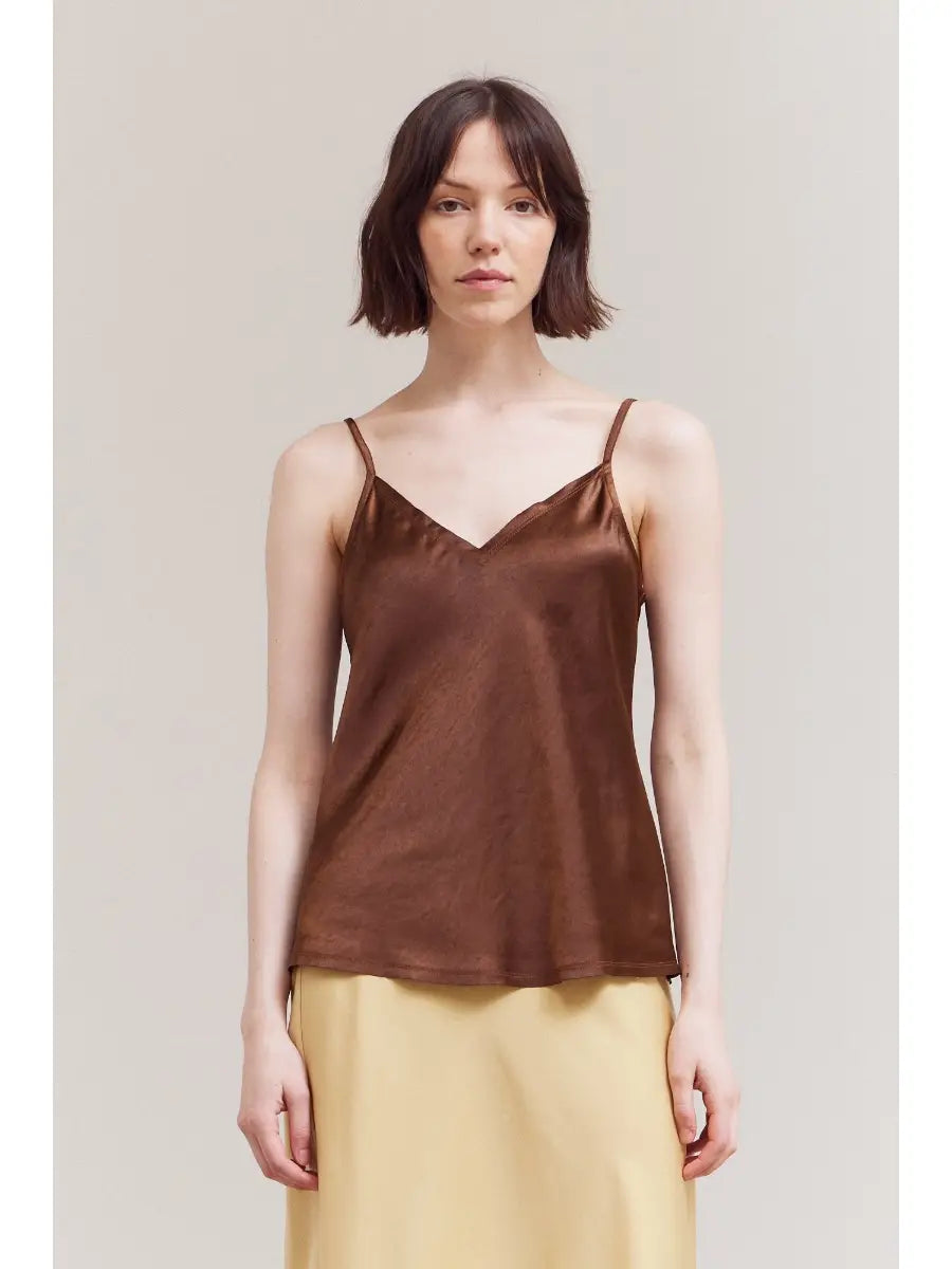 V Neck Satin Camisole