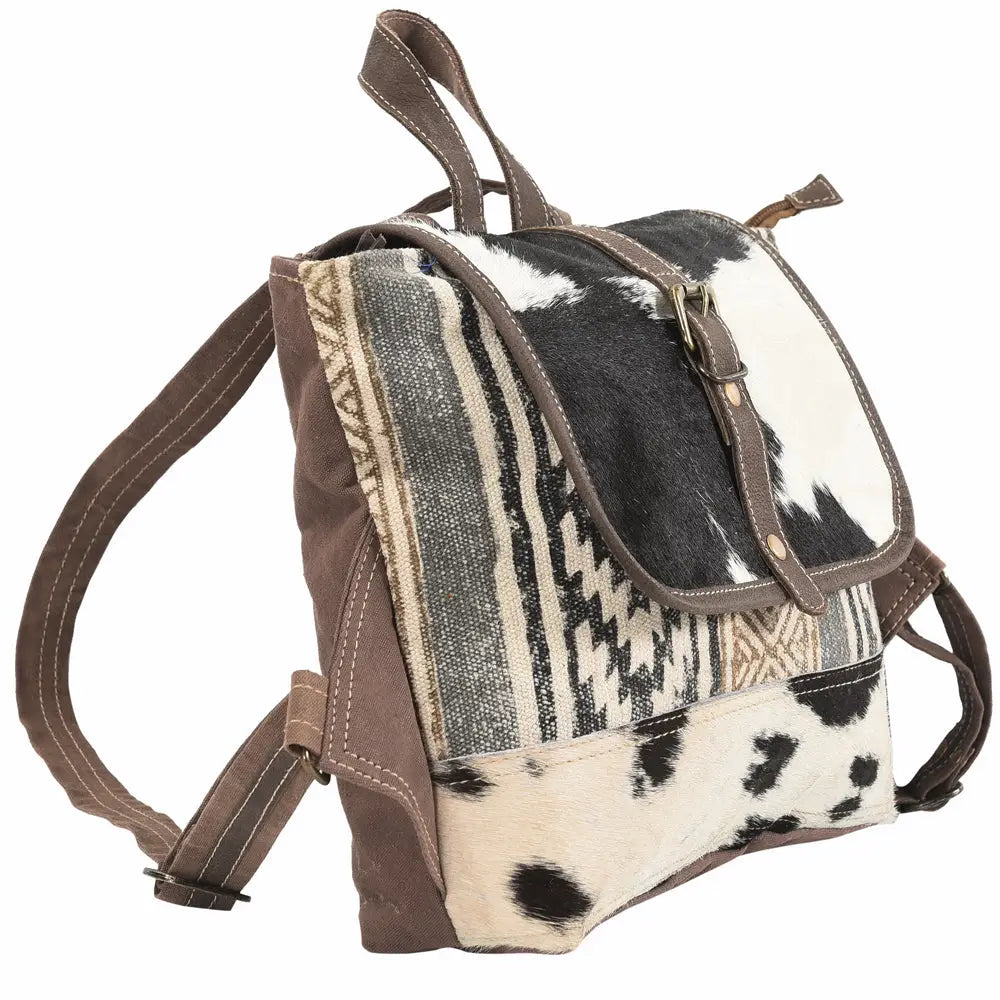 Mixed Media Pony Skin Back Pack