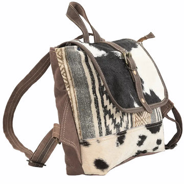 Mixed Media Pony Skin Back Pack
