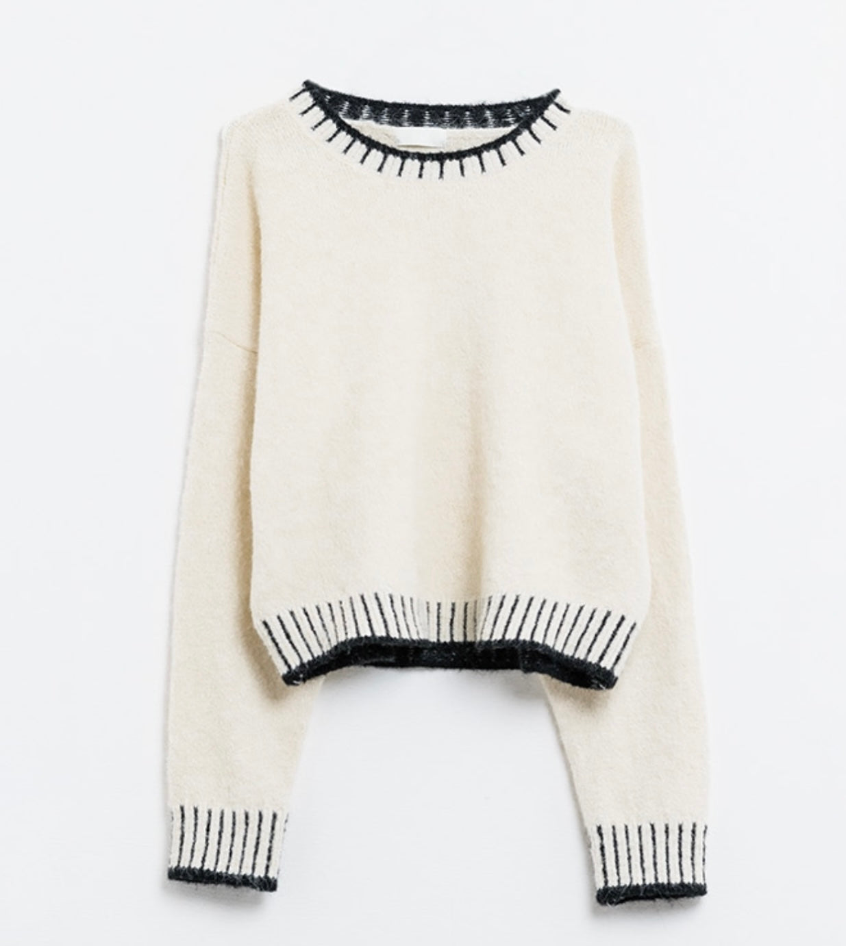 Contrast Stitching Pullover