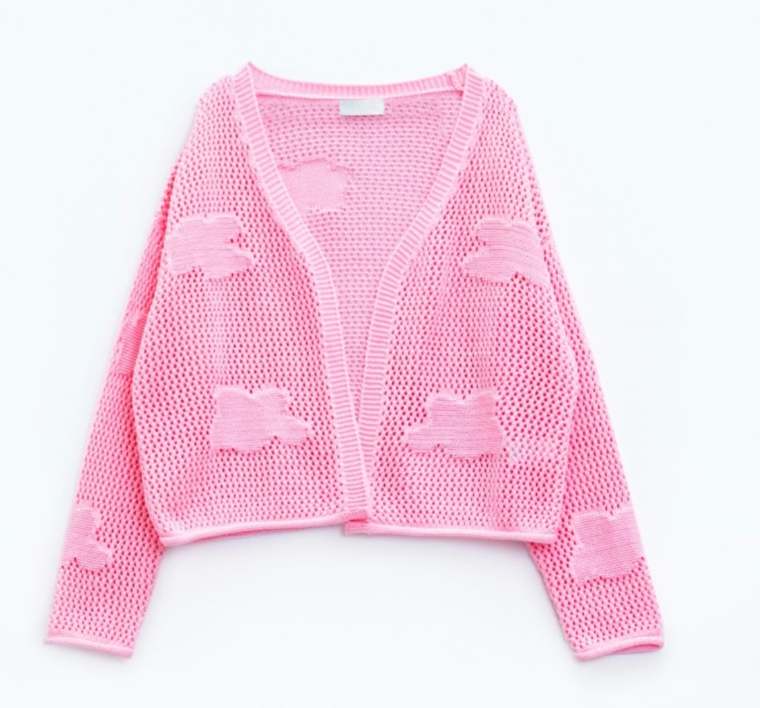 Crochet Cloud Knit Cardigan