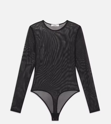 Black Mesh Bodysuit