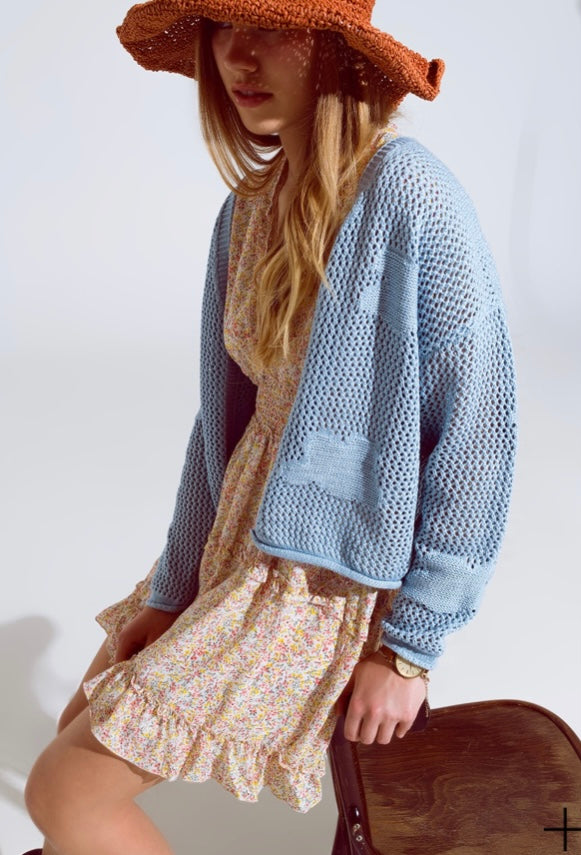 Crochet Cloud Knit Cardigan