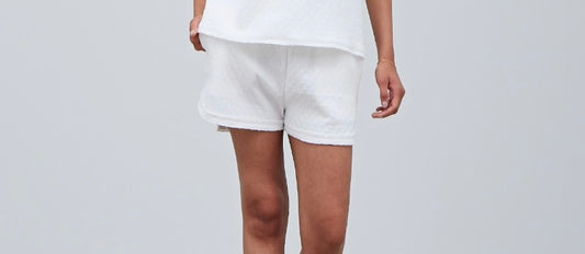 White Terry Shorts