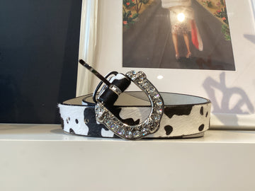 Pony Skin Rhinestone belt