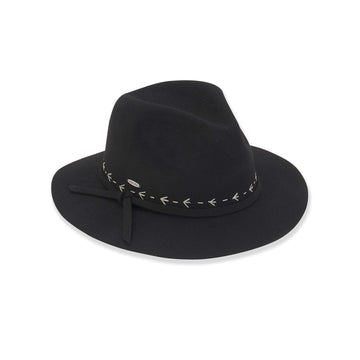 Felt Hat With Contrast Stitching