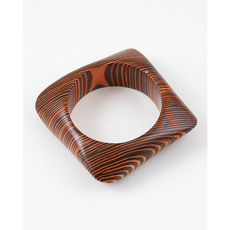 Spiral Grain Wooden Bangle