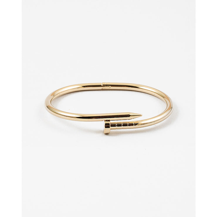 Gold  Stainless Steel Nailhead Bracelet