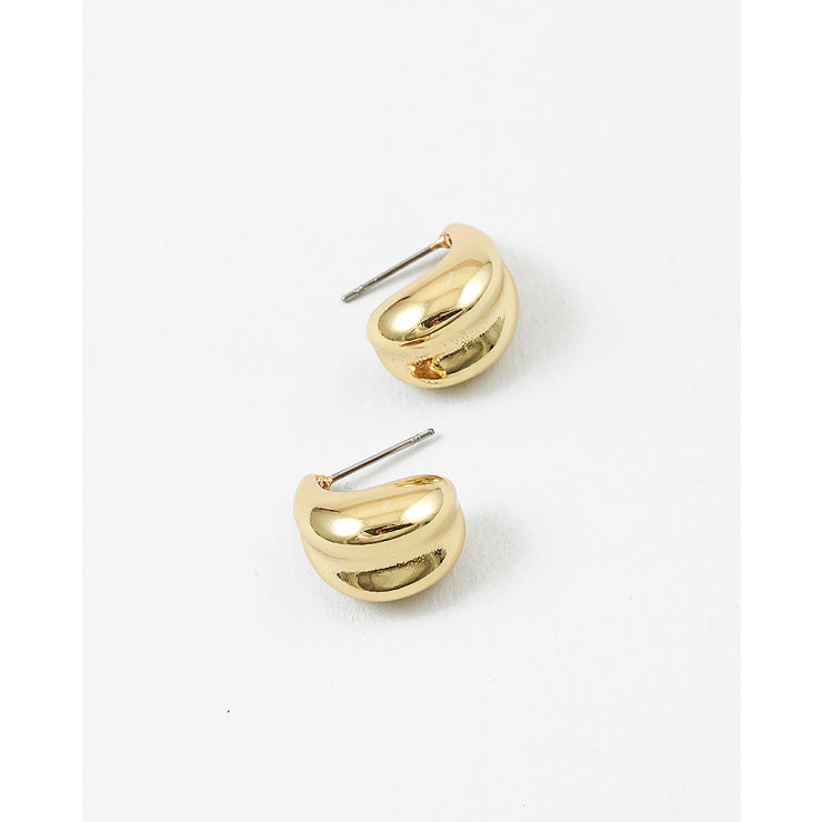 Chunky 14Kt Gold Plated Hoops