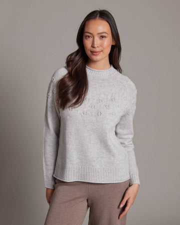 100% Merino Bobble Detail Pullover