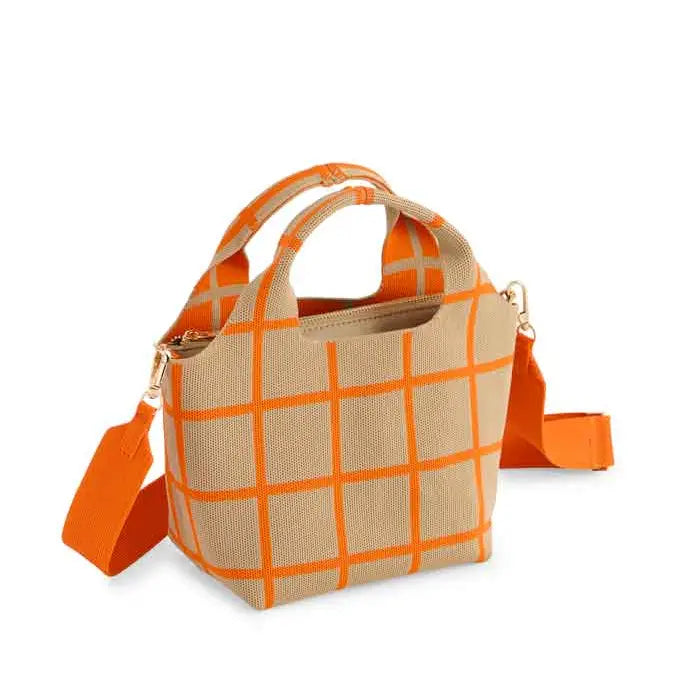 Mini Checkered Hand Bag