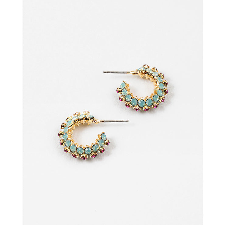 Mint Opal Holiday Earring