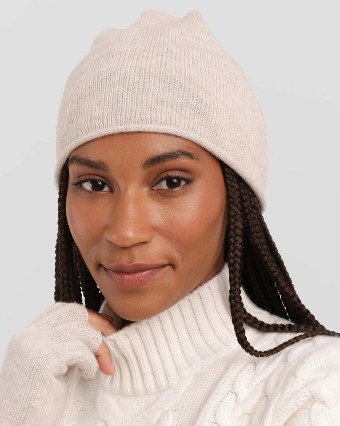 100% Cashmere Slouchy Hat