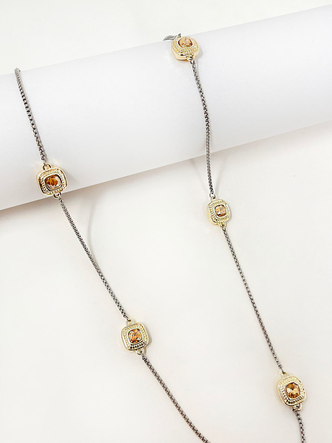 Multiple Crystal Pendant Necklace