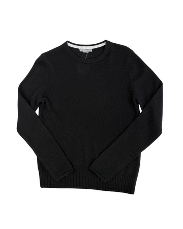 Classic 100% Cashmere Crew in Black