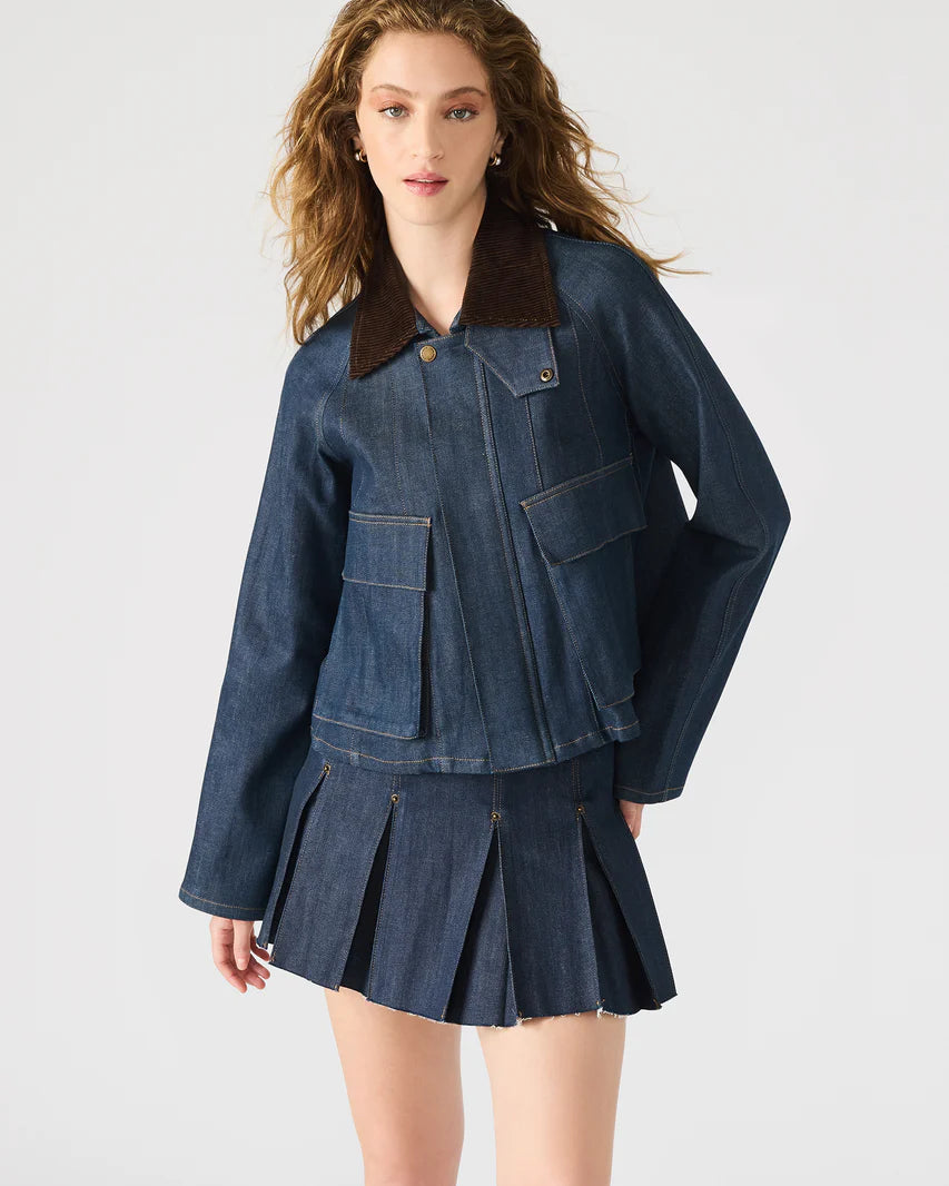 Dark Denim Cropped Jacket