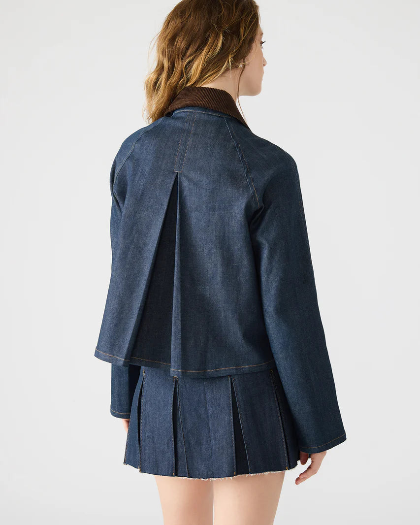 Dark Denim Cropped Jacket