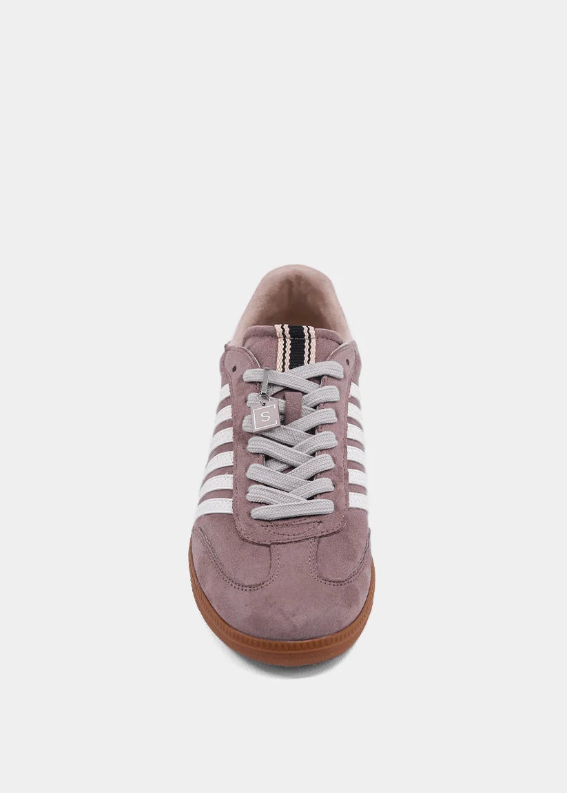 Multi-striped Suede Sneaker