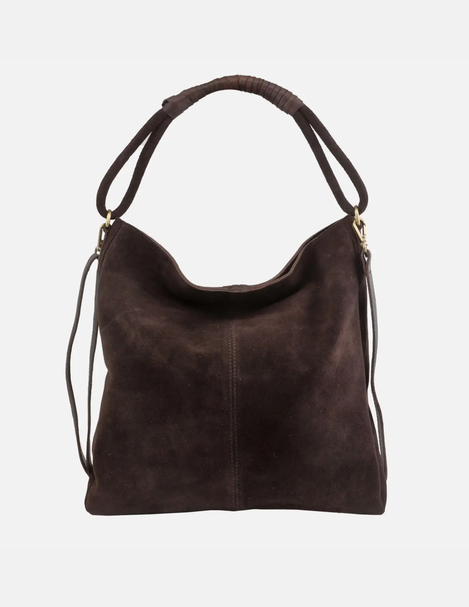 Plush Cocoa Suede Bag