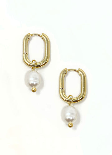 Gold Drop W/Salt Water Pearl