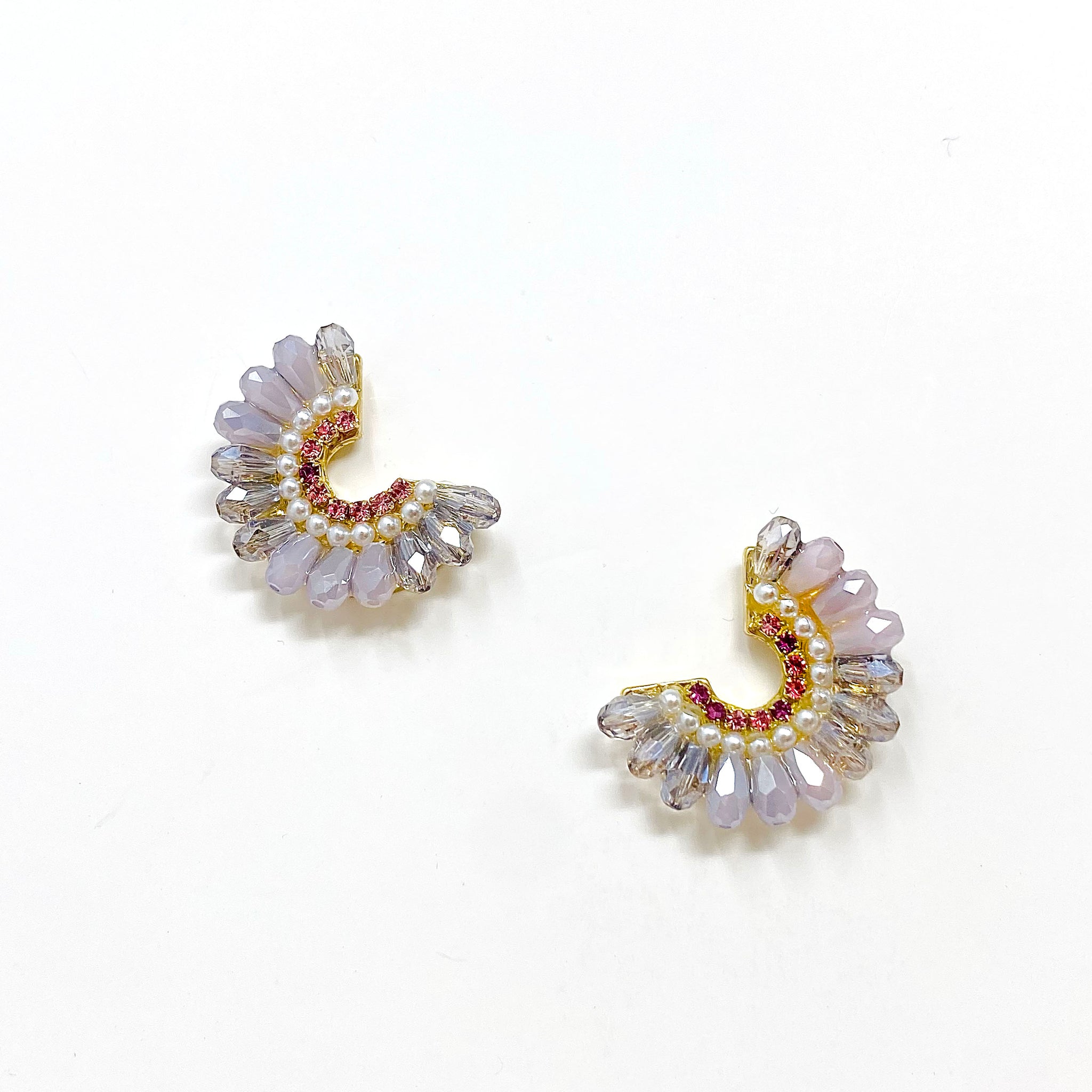 Vintage Inspired Glass Wheel Earrings