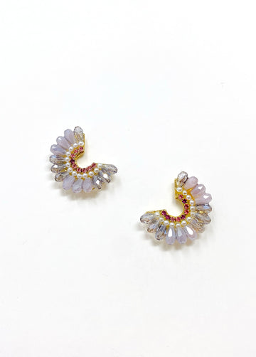 Vintage Inspired Glass Wheel Earrings