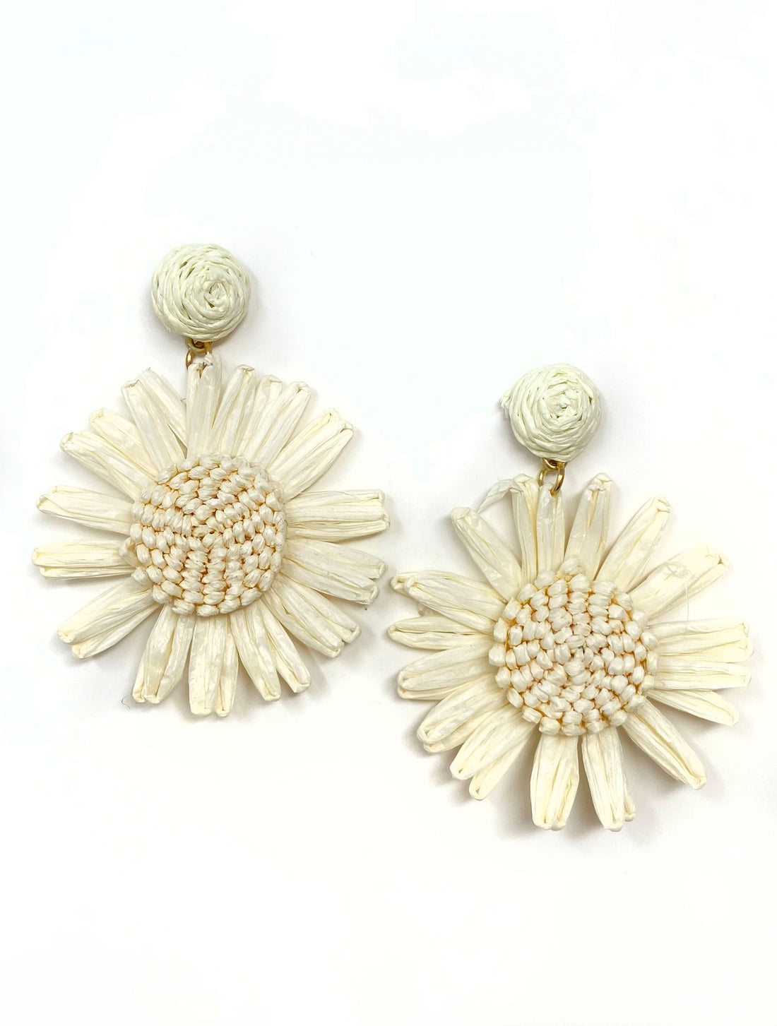 Raffia Daisy Earring
